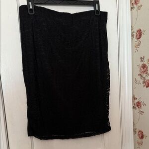 🖤 Sociology Black Lace Pencil Skirt Sz 1X NEW